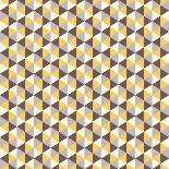 Retro Pattern of Geometric Hexagon Shapes-Little_cuckoo-Art Print