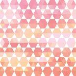 Bright Abstract Triangles Background-Little_cuckoo-Art Print