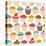 Little Cupcakes Seamless Pattern-Adam Fahey-Stretched Canvas