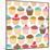 Little Cupcakes Seamless Pattern-Adam Fahey-Mounted Art Print