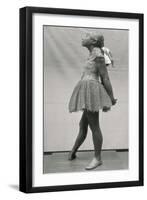 Little Dancer, Aged 14 (Polychrome Bronze, Muslin, Satin and Wood Base)-Edgar Degas-Framed Giclee Print