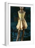 Little Dancer Aged Fourteen, 1880-1881, Bronze with Muslin Skirt and Satin Hair Ribbon-Edgar Degas-Framed Giclee Print