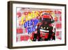 Little death ray, 2014 (mixed media on canvas)-Teis Albers-Framed Giclee Print