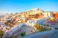 Oia Santorini-Little_Desire-Mounted Photographic Print