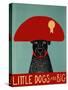 Little Dogs Are Big-Stephen Huneck-Stretched Canvas
