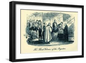 Little Dorrit --Hablot Knight Browne-Framed Giclee Print