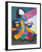 Little Drummer Girl, 2009-Jan Groneberg-Framed Giclee Print