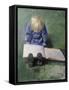 Little Ebbe reading, 1920-Christian Krohg-Framed Stretched Canvas