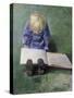 Little Ebbe reading, 1920-Christian Krohg-Stretched Canvas