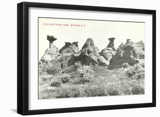 Little Egypt in Badlands, Hettinger, North Dakota-null-Framed Art Print