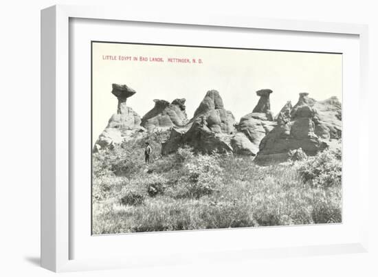 Little Egypt in Badlands, Hettinger, North Dakota-null-Framed Art Print