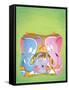 Little Elephant - Turtle-Gary LaCoste-Framed Stretched Canvas