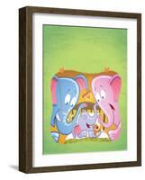 Little Elephant - Turtle-Gary LaCoste-Framed Giclee Print
