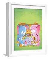 Little Elephant - Turtle-Gary LaCoste-Framed Giclee Print