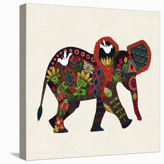 Little Elephant-Sharon Turner-Stretched Canvas