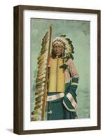 Little Elk, Plains Indian-null-Framed Art Print