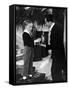 Little English Boy Gets Soda Water from Waiter, St. Moritz, 1931-Alfred Eisenstaedt-Framed Stretched Canvas