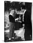 Little English Boy Gets Soda Water from Waiter, St. Moritz, 1931-Alfred Eisenstaedt-Stretched Canvas