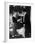 Little English Boy Gets Soda Water from Waiter, St. Moritz, 1931-Alfred Eisenstaedt-Framed Photographic Print