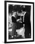 Little English Boy Gets Soda Water from Waiter, St. Moritz, 1931-Alfred Eisenstaedt-Framed Photographic Print