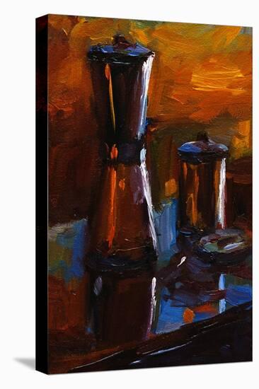 Little Espresso Pot-Pam Ingalls-Stretched Canvas