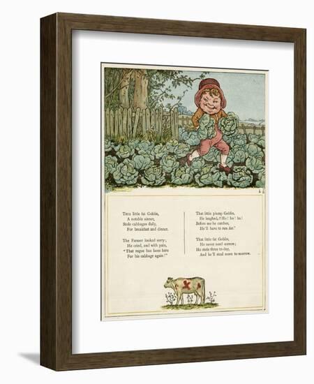 Little Fat Goblin Stealing Cabbages-Kate Greenaway-Framed Photographic Print