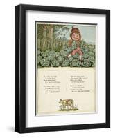 Little Fat Goblin Stealing Cabbages-Kate Greenaway-Framed Photographic Print