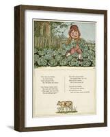 Little Fat Goblin Stealing Cabbages-Kate Greenaway-Framed Photographic Print