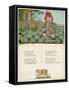 Little Fat Goblin Stealing Cabbages-Kate Greenaway-Framed Stretched Canvas