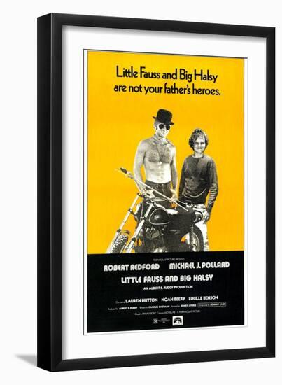 Little Fauss and Big Halsy, Robert Redford, Michael J. Pollard, 1970-null-Framed Art Print