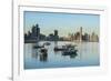 Little fishing boats and the skyline of Panama City, Panama, Central America-Michael Runkel-Framed Photographic Print