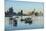 Little fishing boats and the skyline of Panama City, Panama, Central America-Michael Runkel-Mounted Photographic Print