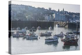 Little Fishing Boats in the Harbour of Saint Peter Port, Guernsey, Channel Islands, United Kingdom-Michael Runkel-Stretched Canvas