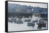 Little Fishing Boats in the Harbour of Saint Peter Port, Guernsey, Channel Islands, United Kingdom-Michael Runkel-Framed Stretched Canvas