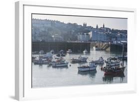 Little Fishing Boats in the Harbour of Saint Peter Port, Guernsey, Channel Islands, United Kingdom-Michael Runkel-Framed Photographic Print