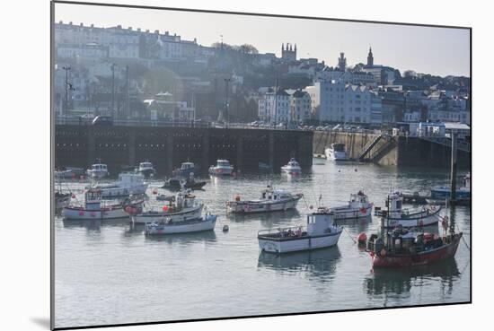 Little Fishing Boats in the Harbour of Saint Peter Port, Guernsey, Channel Islands, United Kingdom-Michael Runkel-Mounted Photographic Print