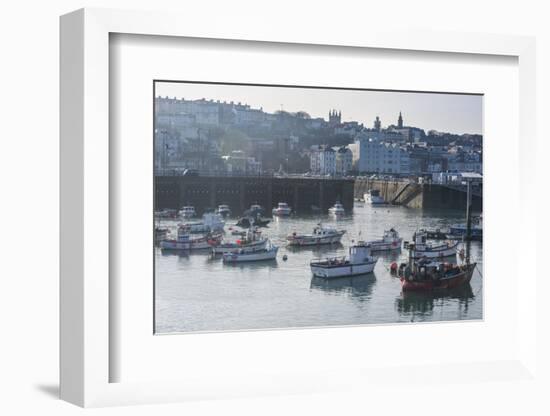 Little Fishing Boats in the Harbour of Saint Peter Port, Guernsey, Channel Islands, United Kingdom-Michael Runkel-Framed Photographic Print