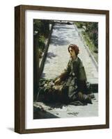 Little Flower Girl, 1862-Filippo Carcano-Framed Giclee Print