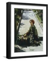 Little Flower Girl, 1862-Filippo Carcano-Framed Giclee Print