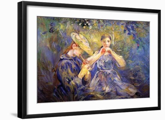 Little Flute Players-Berthe Morisot-Framed Art Print