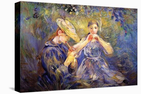 Little Flute Players-Berthe Morisot-Stretched Canvas