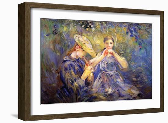 Little Flute Players-Berthe Morisot-Framed Art Print