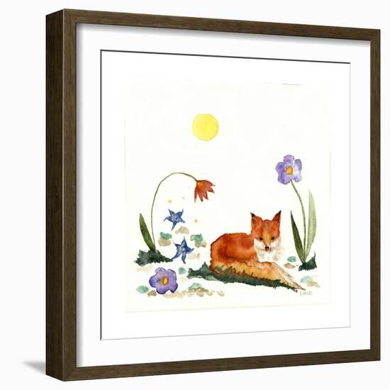 Little Fox in the Garden-Wyanne-Framed Giclee Print