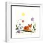 Little Fox in the Garden-Wyanne-Framed Giclee Print