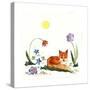 Little Fox in the Garden-Wyanne-Stretched Canvas