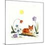 Little Fox in the Garden-Wyanne-Mounted Giclee Print