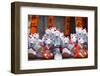 Little Fox Statues at Fushimi Inari Shrine in Kyoto, Japan-Cebas-Framed Photographic Print