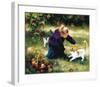 Little Friends with Apples-Lise Auger-Framed Art Print