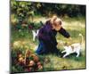 Little Friends with Apples-Lise Auger-Mounted Art Print
