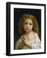 Little Girl, 1878-William-Adolphe Bouguereau-Framed Giclee Print